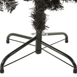 vidaXL - Kunstkerstboom met 265 tips en staal standaard 150 cm - Zwart - PVC