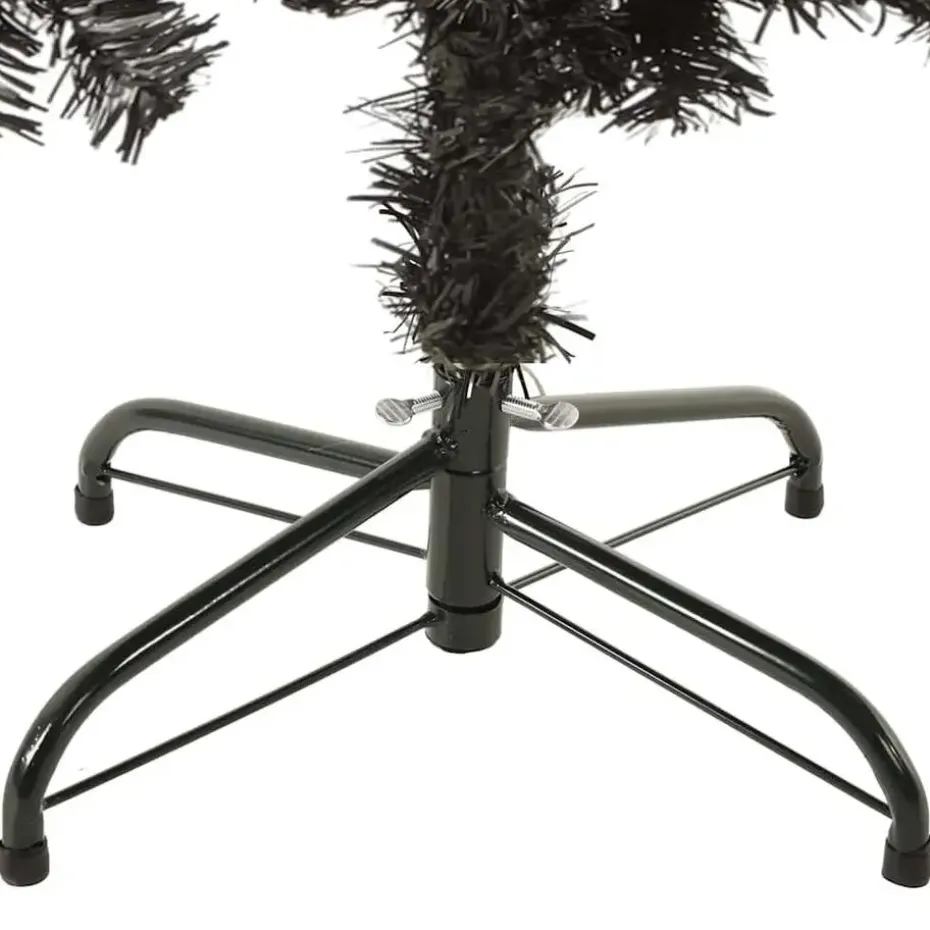 vidaXL - Kunstkerstboom met 265 tips en staal standaard 150 cm - Zwart - PVC