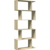 vidaXL - 5-laags Boekenkast voor woonkamers - Sonoma eiken - Hout - 70x24x161 cm
