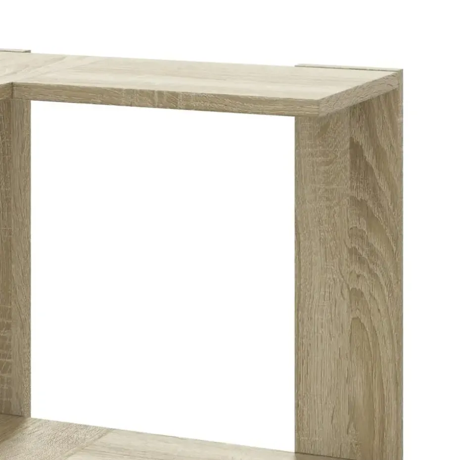 vidaXL - 5-laags Hoekboekenkast - Sonoma eiken - Bewerkt hout - 50x50x179 cm