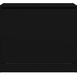 vidaXL - 3-laags Schoenenkast met 1 klep - Zwart - Bewerkt hout - 80x42x69 cm