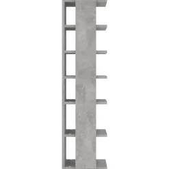 vidaXL - 6-laags Schoenenkast 6 paar - Betongrijs - Hout - 27.5x27x102 cm
