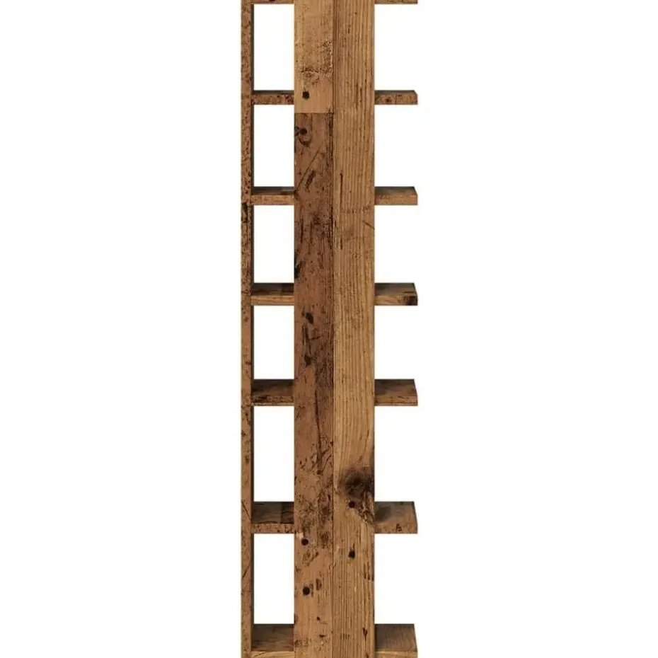 vidaXL - 6-laags Schoenenkast 6 paar - Oud hout - 28x27x102 cm
