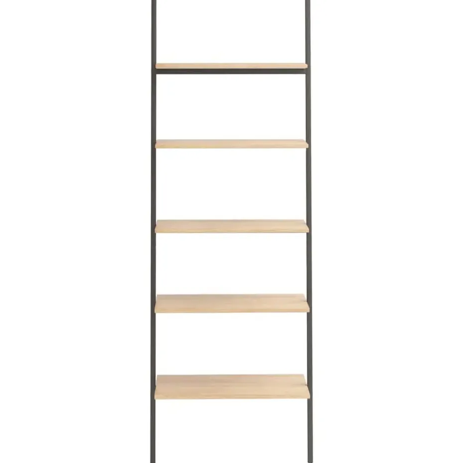 vidaXL - Ladderrek - Bruin - Bewerkt hout