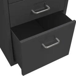 vidaXL - Ladeblok - Antraciet - Metaal