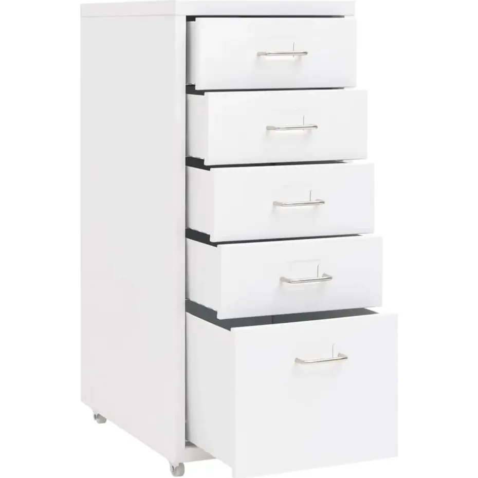 vidaXL - Ladeblok - Wit - Metaal