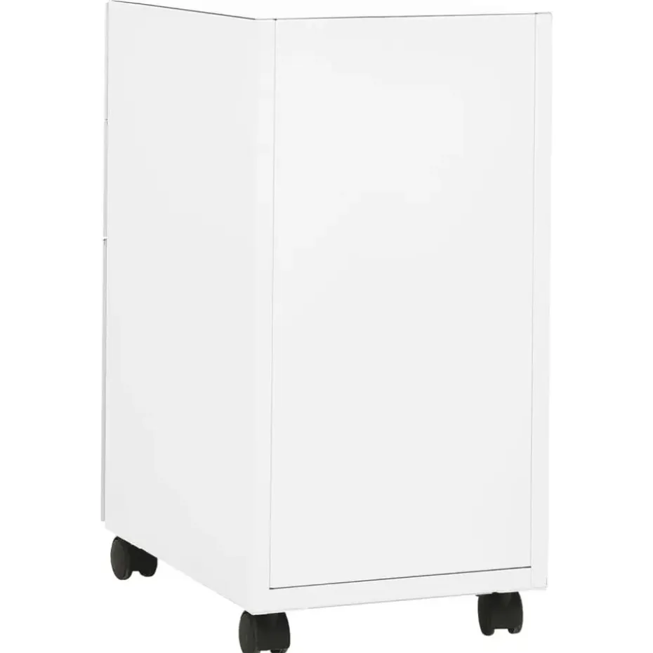 vidaXL - Ladeblok - Wit - Staal