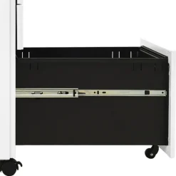 vidaXL - Ladeblok - Wit - Staal