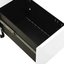 vidaXL - Ladeblok - Wit - Staal