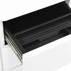 vidaXL - Ladeblok - Wit - Staal