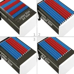 vidaXL - Ladeblok - Wit - Staal