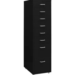 vidaXL - Ladeblok - Zwart - Metaal