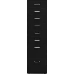 vidaXL - Ladeblok - Zwart - Metaal