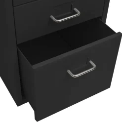 vidaXL - Ladeblok - Zwart - Metaal