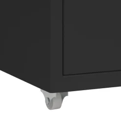 vidaXL - Ladeblok - Zwart - Metaal