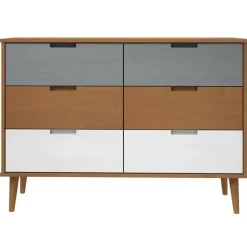 vidaXL - Ladekast - Bruin - Grenenhout