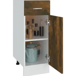 vidaXL - Ladekast - Bruin - Bewerkt hout