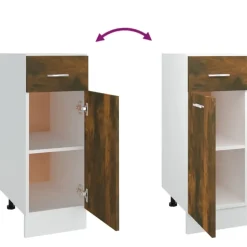 vidaXL - Ladekast - Bruin - Bewerkt hout