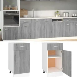 vidaXL - Ladekast - Bruin - Bewerkt hout