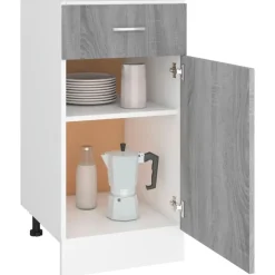 vidaXL - Ladekast - Bruin - Bewerkt hout