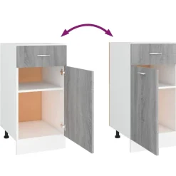 vidaXL - Ladekast - Bruin - Bewerkt hout