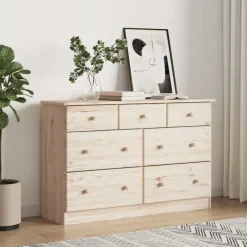 vidaXL - Ladekast - Bruin - Grenenhout