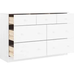 vidaXL - Ladekast - Wit - Grenenhout