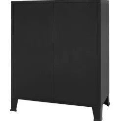 vidaXL - Ladekast - Zwart - Metaal