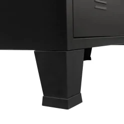 vidaXL - Ladekast - Zwart - Metaal