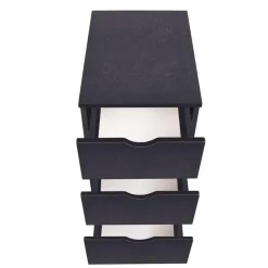 vidaXL - Ladekast - Zwart - Bewerkt hout