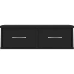 vidaXL - Ladeschap - Zwart - Bewerkt hout