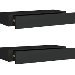 vidaXL - Ladeschap - Zwart - MDF