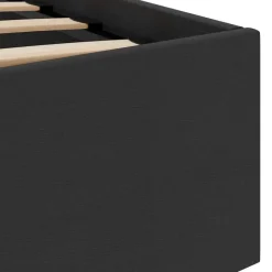 vidaXL - LED Bed frame met opbergruimte - Zwart - Kunstleer - 140x200 cm