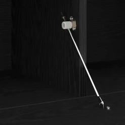 vidaXL - LED TV-meubel met deur - Zwart eiken - Hout - 60x35x40 cm