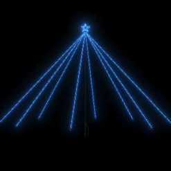 vidaXL - Led-kerstboom - Blauw - IJzer