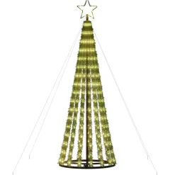 vidaXL - Led-kerstboom - Warmwit - 180 cm