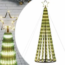 vidaXL - Led-kerstboom - Warmwit - 180 cm