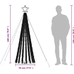 vidaXL - Led-kerstboom - Warmwit - 180 cm