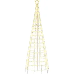 vidaXL - Led-kerstboom - Warmwit - 300 cm - 1 pcs