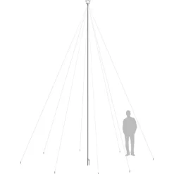 vidaXL - Led-kerstboom - Wit - 800 x 230 cm