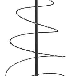 vidaXL - LED-kerstboom met 100 LED's 150x50 cm - Zwart - Metaal