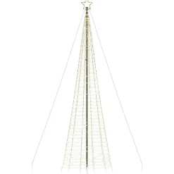vidaXL - LED-kerstboom met spikes 1534 LEDs 166,5x500 cm - Warmwit - Koper