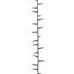 vidaXL - Led-slinger - Pastel multicolour and dark green - 25 m