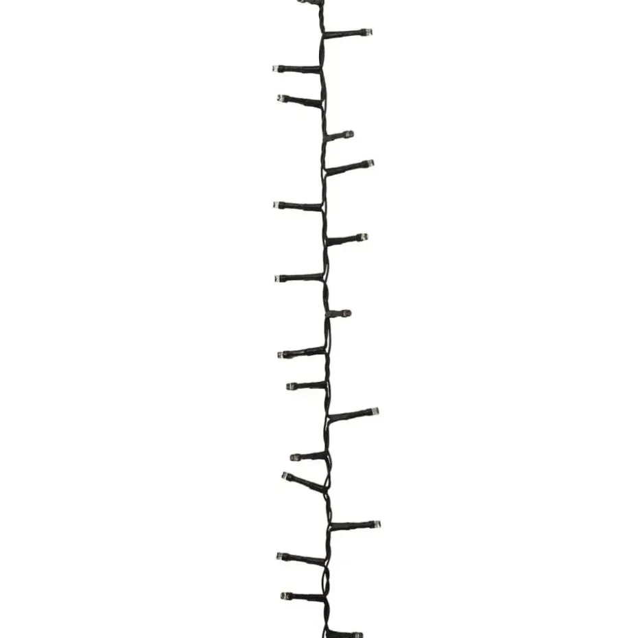 vidaXL - Led-slinger - Pastel multicolour and dark green - 45 m