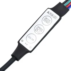 vidaXL - Led-spiegelkast - Grijs - Bewerkt hout