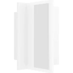 vidaXL - Led-spiegelkast - Wit - Bewerkt hout