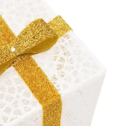 vidaXL - Lichtgevende Kerstdoos - Wit - 3 stuks