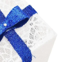 vidaXL - Lichtgevende Kerstdoos - Wit - 3 stuks