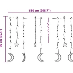 vidaXL - Lichtslinger - Blauw