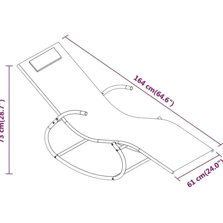 vidaXL - Ligbed - Black